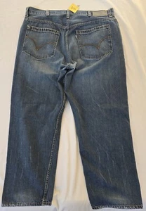 Vintage Levi's Silvertab Baggy Jeans Y2K Blue Skater Rave Grunge Size 38x32 - Picture 1 of 7