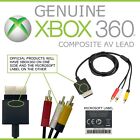 Genuine XBOX 360 S Slim Composite AV Audio Video Cable Official OEM Microsoft
