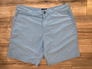 Faherty All Day Shorts, Men's 34, Light Blue - Picture 1 of 10