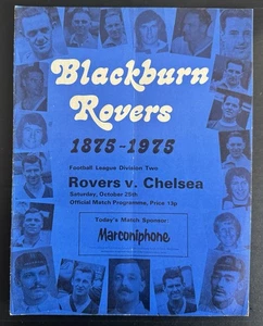 Blackburn Rovers v Chelsea 25-10-1975 FREE POSTAGE - Picture 1 of 4