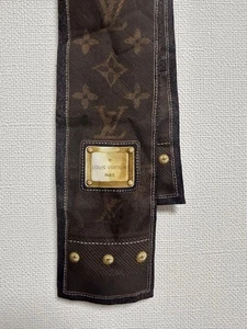 Louis Vuitton Bandeau New Denim bandana Scarf  Italy Genuine Good condition - Picture 1 of 4