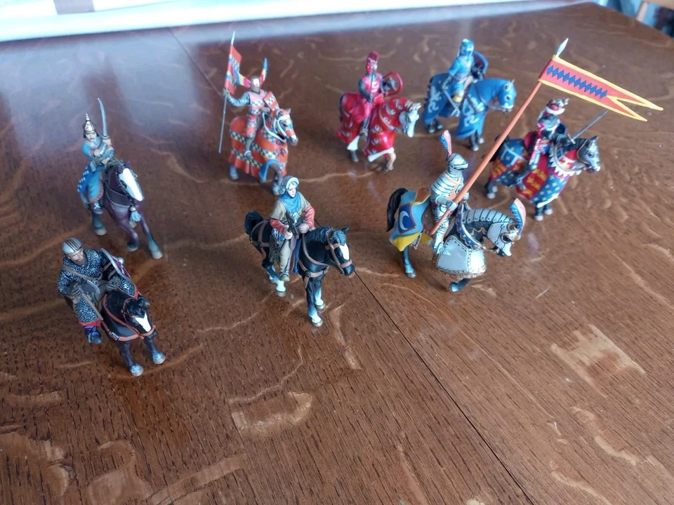 7 Cavalieri Medievali Di Piombo DeAgostini Soldati DeAgostini Collezione  - Immagine 1 di 4