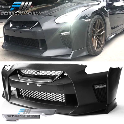 Fits 09-24 Nissan R35 GT-R Upgrade 09-16 to New 2022 Look Front Bumper Cover Foto 1 de 4