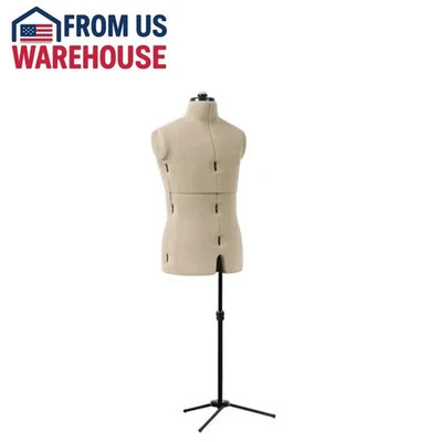 ✅ Maniquí de modista ajustable Dritz Mr. Tailor forma de sastrería masculina ✅ Foto 1 de 2