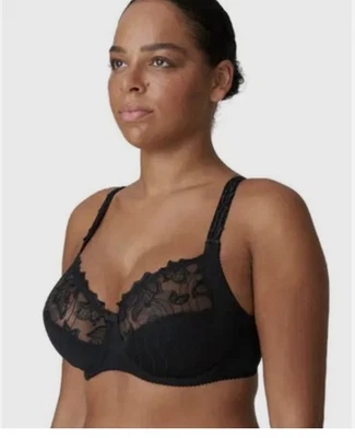 Prima Donna Deauville 0161811 Full Cup Bra uk 32J blk Embroidered bnib - Image 1 of 4