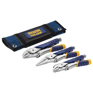 IRWIN Vise-Grip Fast Release™ Locking Pliers Set of 3 7R 9LN & 10WR T76KBT - Picture 1 of 3