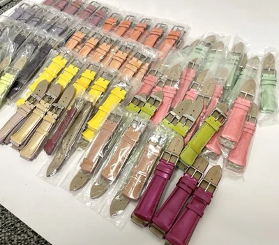 LOT OF 130 - Authentic TechnoMarine Watch Straps, Bands Real Leather - Image 1 of 4