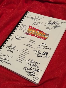 Back To The Future Movie Script, Cast Printed Signatures, Signed, Gift, Film  - Picture 1 of 5