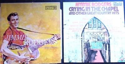 2 Jimmie Rodgers LPs g-VG His Golden Year + Crying In The Chapel and other Great - Image 1 of 2