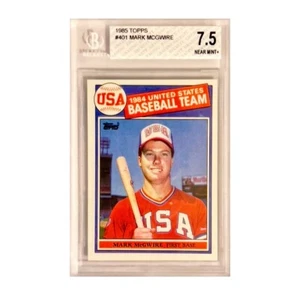 Mark McGwire 1985 Topps #401 BGS 7.5 USA RC Athletics ROY 12-Time All-Star RC - Picture 1 of 2