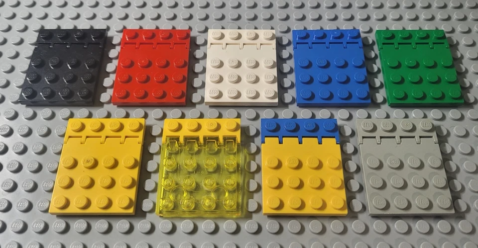 Lego 4213 Hinge Car Roof 4x4 & 4315 Hinge Plate 1x4 Select Colour Pack of 2. - Image 1 of 1