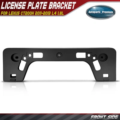 Soporte frontal de plástico negro para matrícula para Lexus CT200h 2011-2013 1,8 L Foto 1 de 4