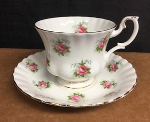Royal Albert Forget Me Not Rose Cup & Saucer Made In England - Picture 1 of 4
