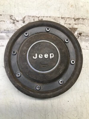 Jeep Wrangler YJ 1987-1995 OEM REMACHE gris oscuro volante bocina tapa Foto 1 de 2
