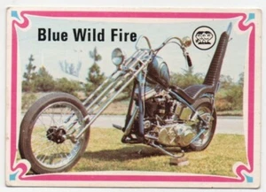 1974 Scanlens Choppers & Hot Bikes (56) Blue Wild Fire - Imagen 1 de 2