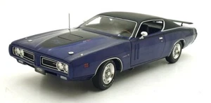 Auto World Scala 1/18 AMM1330 - American Muscle 1971 Dodge Charger R/T - Viola - Foto 1 di 5