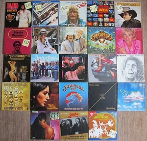 31LP BEST/HITS Beatles Marley Elvis Cash Uriah Clapton ABBA Cat ELO Wonder Elton - Picture 1 of 5