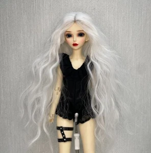 New White Wave long hair Wig For 1/4 BJD Doll FBE012 - Picture 1 of 7