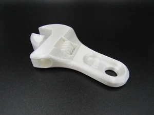 Mini Short 3D Printed Crescent Adjustible Operational Wrench Hand Tool - Picture 1 of 4