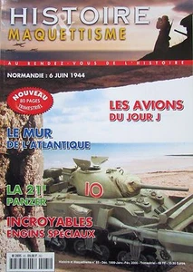 MILITARY MODEL WW2 HISTORY MAGAZINE MODEL 6 NO. NORMANDY WAR 1944 - Picture 1 of 6
