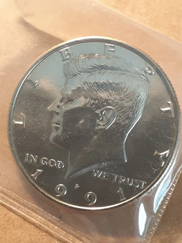 1991 P KENNEDY HALF DOLLAR MINT SET COIN Cover