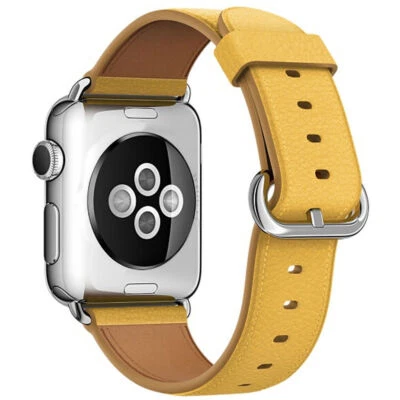 Leather Watch Strap for Apple iWatch Series 8 7 6 5 4 SE2 38/40/41mm, 42/44/45mm - Image 1 of 4