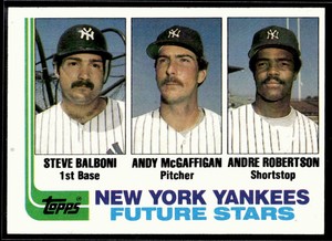 1982  Topps #83 Steve Balboni/Andy McGaffigan/Andre Robertson