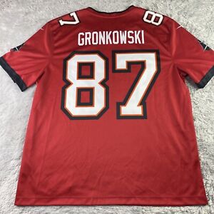 Rob Gronkowski Tampa Bay Buccaneers Jersey Red XL Nike Dri Fit Nike NFL On Field