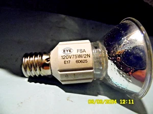 EYE FSA 60625  120V-75W/2N E17 Bulb - Picture 1 of 5