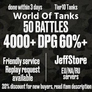 World Of Tanks | 4000+ DPG 60%+ | 50 Battles | UNICUM Stats | EU/NA/RU | WOT - Picture 1 of 1