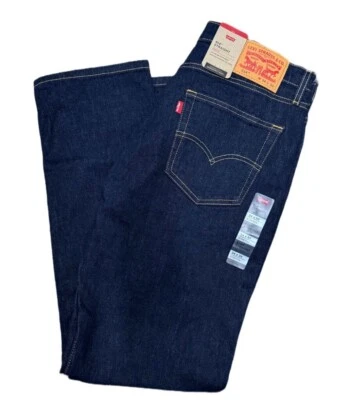 Levis 514 Straight Fit Jeans Stretch Jeans Color Rinsed Blue 005141017 - Image 1 of 3