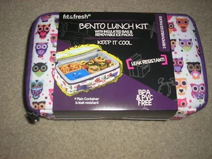 Brand New Fit & Fresh Bento Lunch Kit with Insulated Bag & Removable Ice Packs - Picture 1 of 1