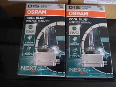2x D1S OSRAM 66140CBN COOL BLUE INTENSE Next Generation 6200K - Bild 1 von 2
