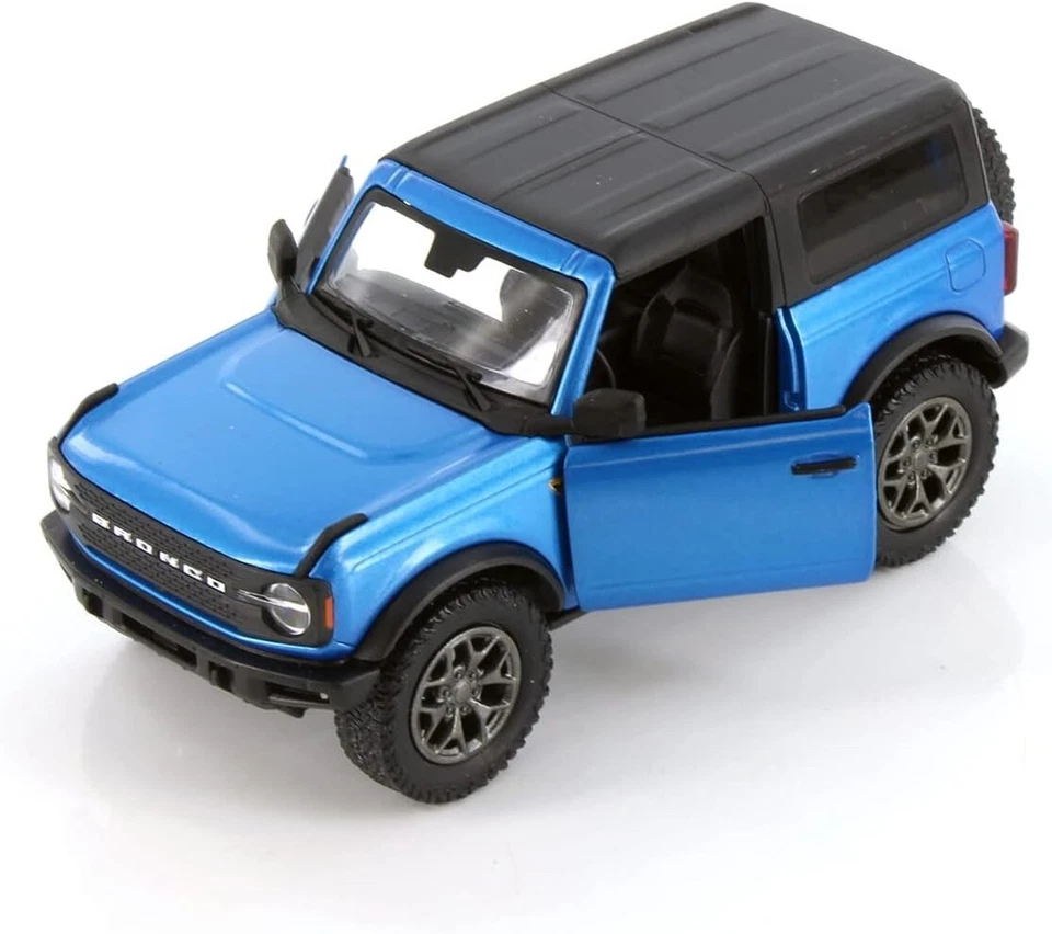 2022 Ford Bronco Hard Top Close Top 1:34 Scale Diecast Model Blue by Kinsmart - Image 1 of 4