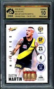 ✺CGA 10+✺ 2020 SELECT HILITES AFL Premiers Graded Card DUSTIN MARTIN Gold Label - Bild 1 von 4