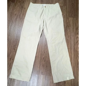 J Crew Trousers Mens 34x32 Khaki Linen Blend Casual Chinos Beach Vacation Travel - Picture 1 of 8