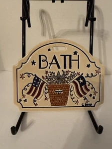 Longaberger Homestead Exclusive Carol Berry  Bath Plaque - Picture 1 of 1