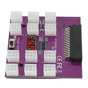 GPU Adapter Board 6Pin 12 Ports LED Display 1200W Power Supply Power Connecto FY - Afbeelding 1 van 22