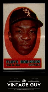 1963 Topps Peel-Offs Floyd Robinson Instruction Back Chicago White Sox Baseball - Bild 1 von 2