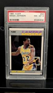 1987-88 Fleer Magic Johnson #56 PSA 8 - Bild 1 von 1