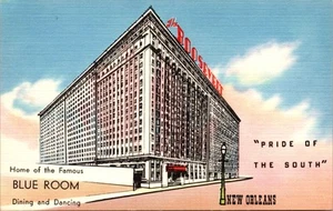 New Orleans, Louisiana- The Roosevelt Hotel -Vintage Linen Postcard - Picture 1 of 2