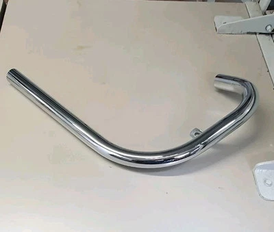 BSA C15 TUBO DE ESCAPE CROMADO 40-2835 1958 EN ADELANTE HECHO EN REINO UNIDO Foto 1 de 2