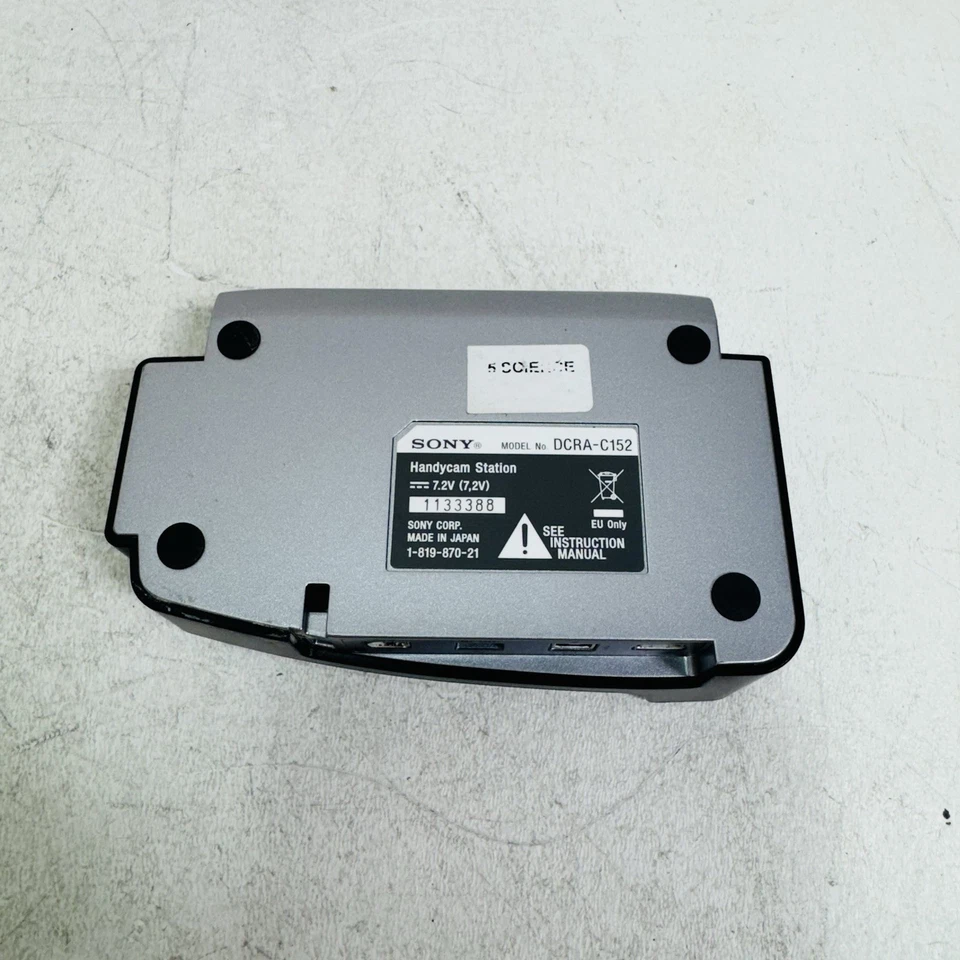 Base de estación de videocámara práctica Sony DCRA-C152 genuina para DCR-HC96 Foto 1 de 4
