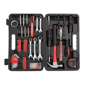 148pcs Iron Household Tool Set Red - Picture 1 of 8