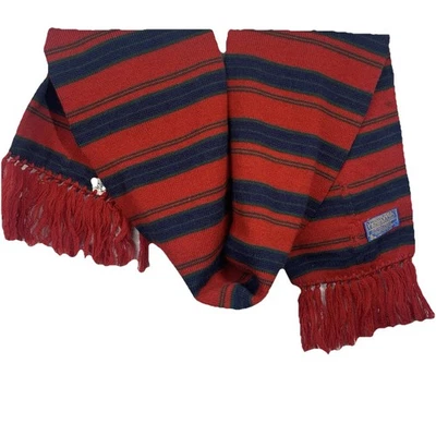 De Colección Pendleton Heritage Bufanda Lana Preppy Academia Flecos Rayas Rojo Verde Azul Marino Foto 1 de 4