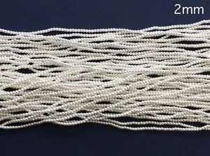 2MM IMITATION PEARLS - IVORY or WHITE - Picture 1 of 4