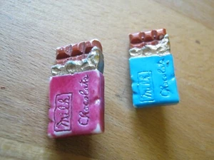 2x Anstecker Brosche SCHOKOLADE - Bild 1 von 2