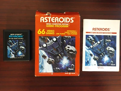 Asteroids for Atari 2600 Complete In Box CIB Great Shape Tested - Image 1 of 4