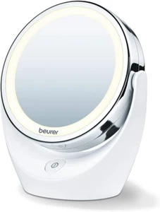 5X Magnifying Double Sided Cosmetic Vanity Makeup Mirror Illuminated LED Lights, - Picture 1 of 12