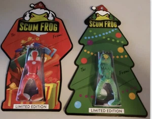 Scum Frog - Holiday Edition Set Of 2 Walmart Exclusive Santa, Xmas Tree Frogs - Picture 1 of 8